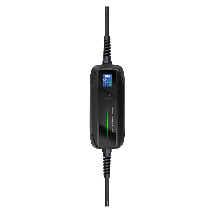 Mobile Charger Renault Kangoo - Besen with LCD - Type 2 to Schuko