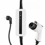 Mobile Charger Kia Soul EV - White with LCD Type 1 to Schuko