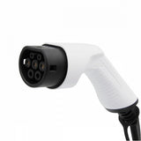Mobile Charger Peugeot e-Rifter - White with LCD Type 2 to Schuko
