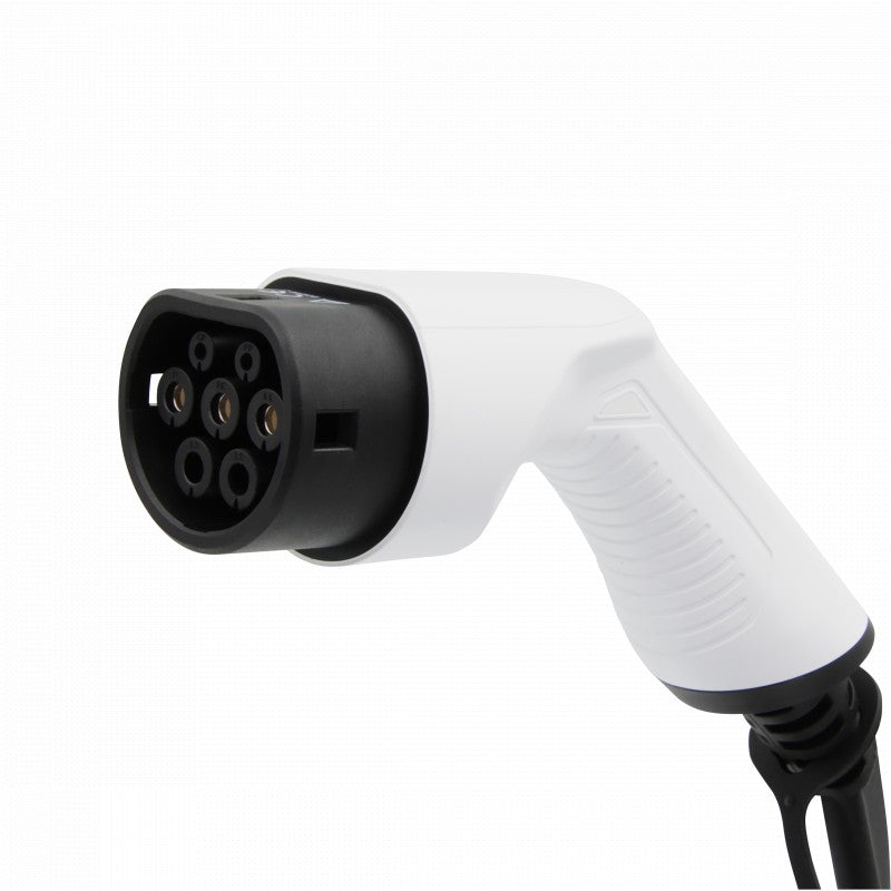 Mobile Charger Jaguar F-Pace - White with LCD Type 2 to Schuko