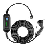 Mobile Charger BMW iX1 - LCD Black Type 2 to Schuko - Delayed charging and Memory function