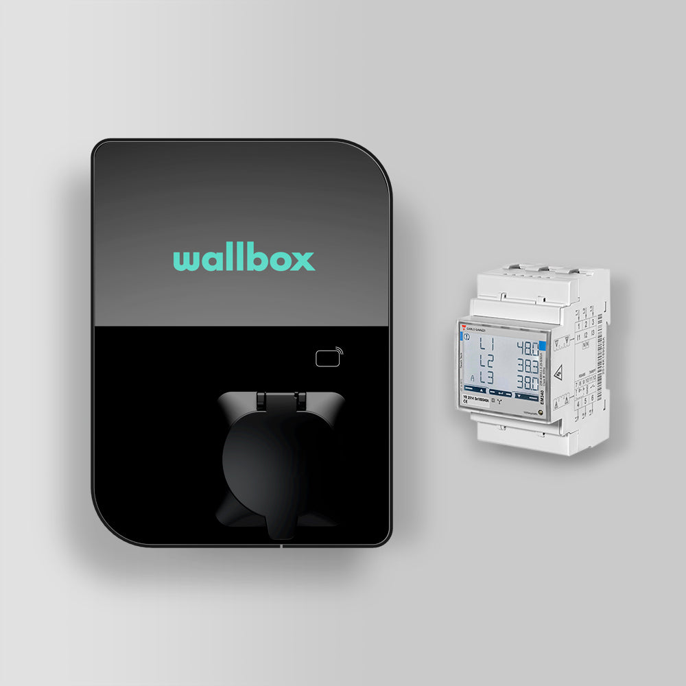 Wallbox Copper SB - Borne de recharge de type 2 avec prise - Jusqu'à 22 KW - Bluetooth & Wifi